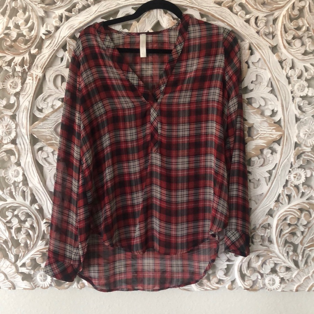 Plaid Blouse